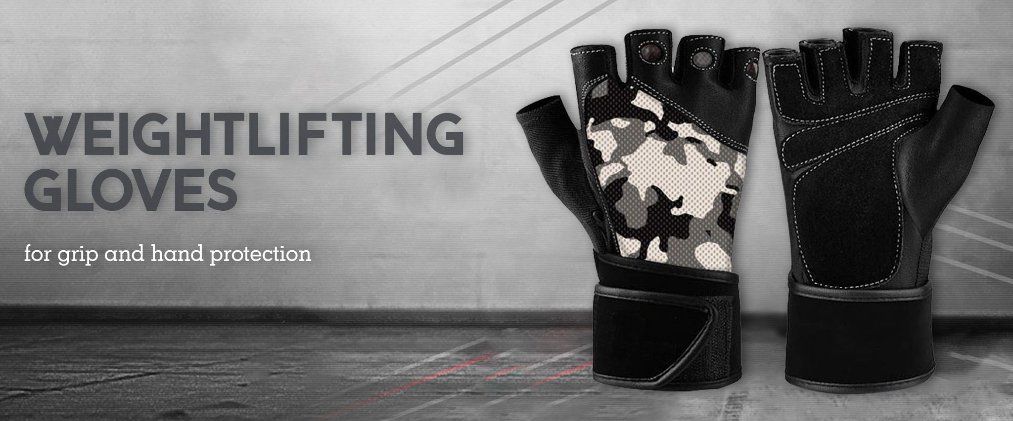 Weightlifting gloves for grip and hand protection