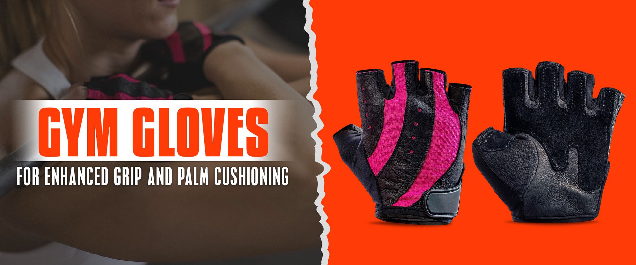 Gym gloves for enhanced grip and palm cushioning