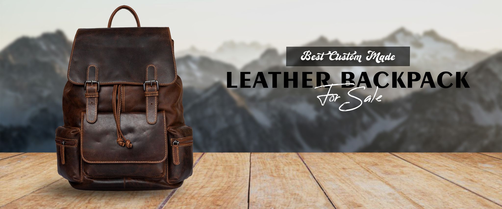 Best Custom made Leather Backpack for sale