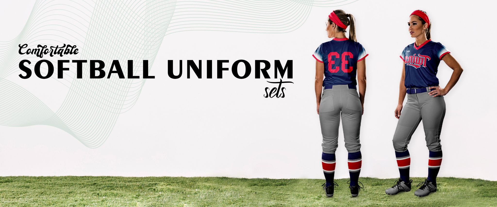 Comfortable softball uniform sets