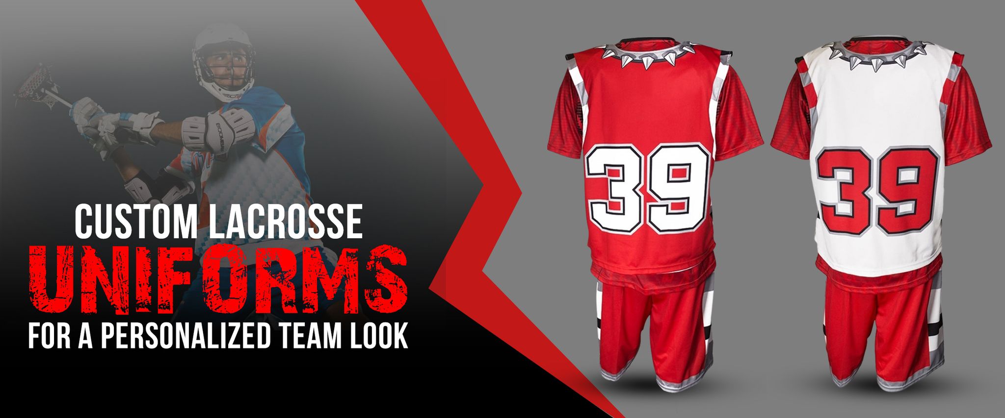 Custom lacrosse uniforms for a personalized team look