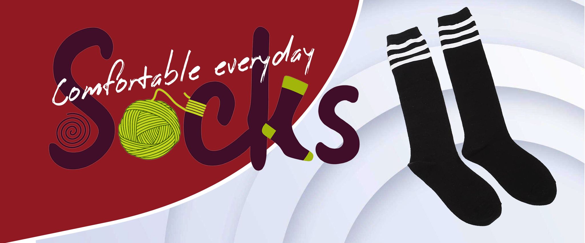 Comfortable everyday socks