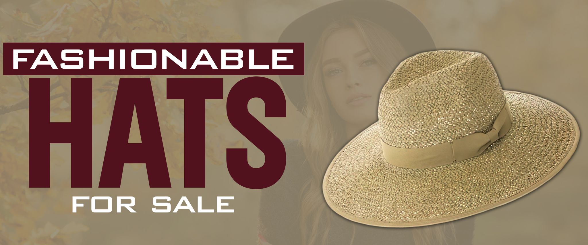 Fashionable hats for sale