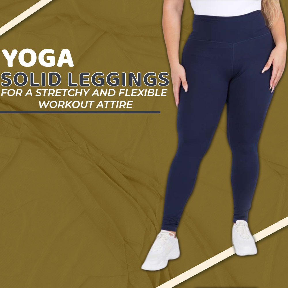 Yoga Solid Leggings for A Stretchy and Flexible Workout Attire