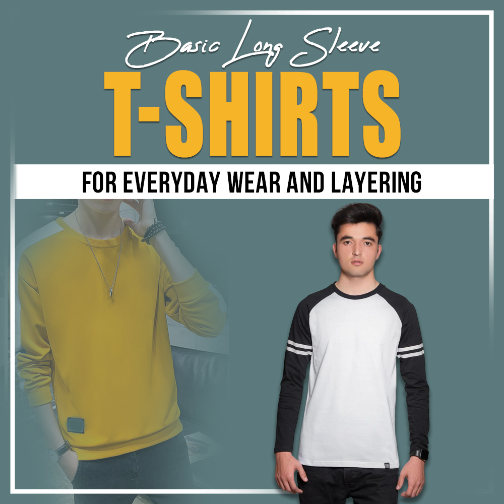 Basic long sleeve T-shirts for everyday wear and layering