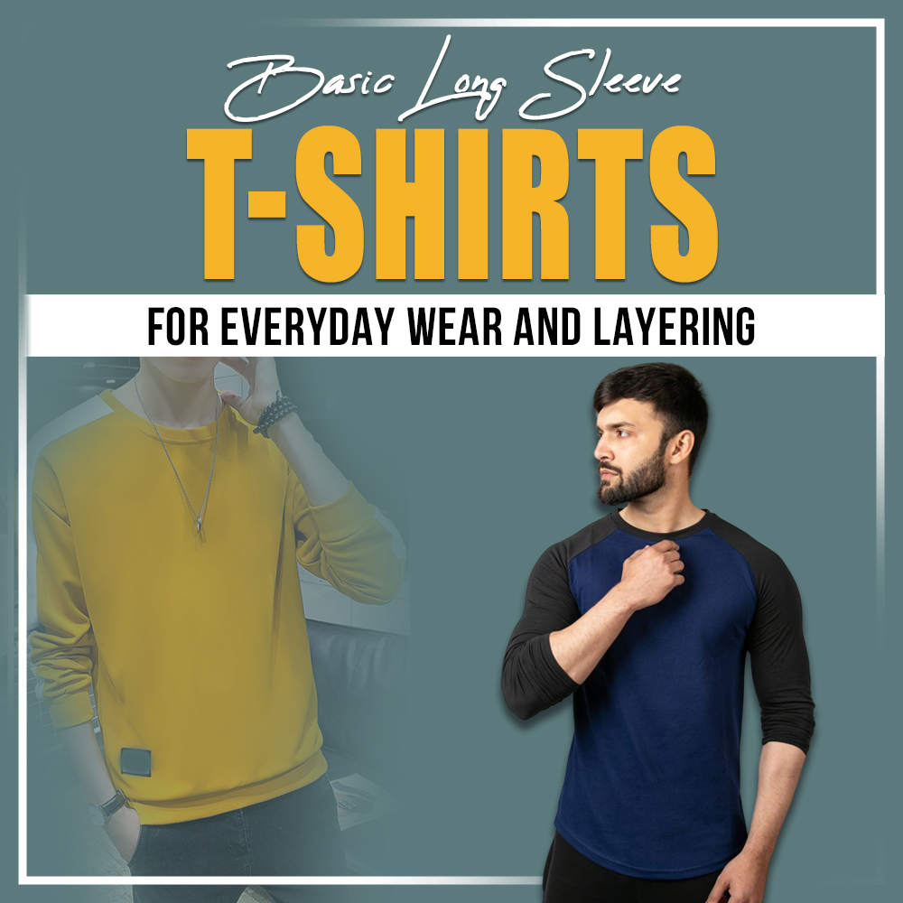 Basic long sleeve T-shirts for everyday wear and layering