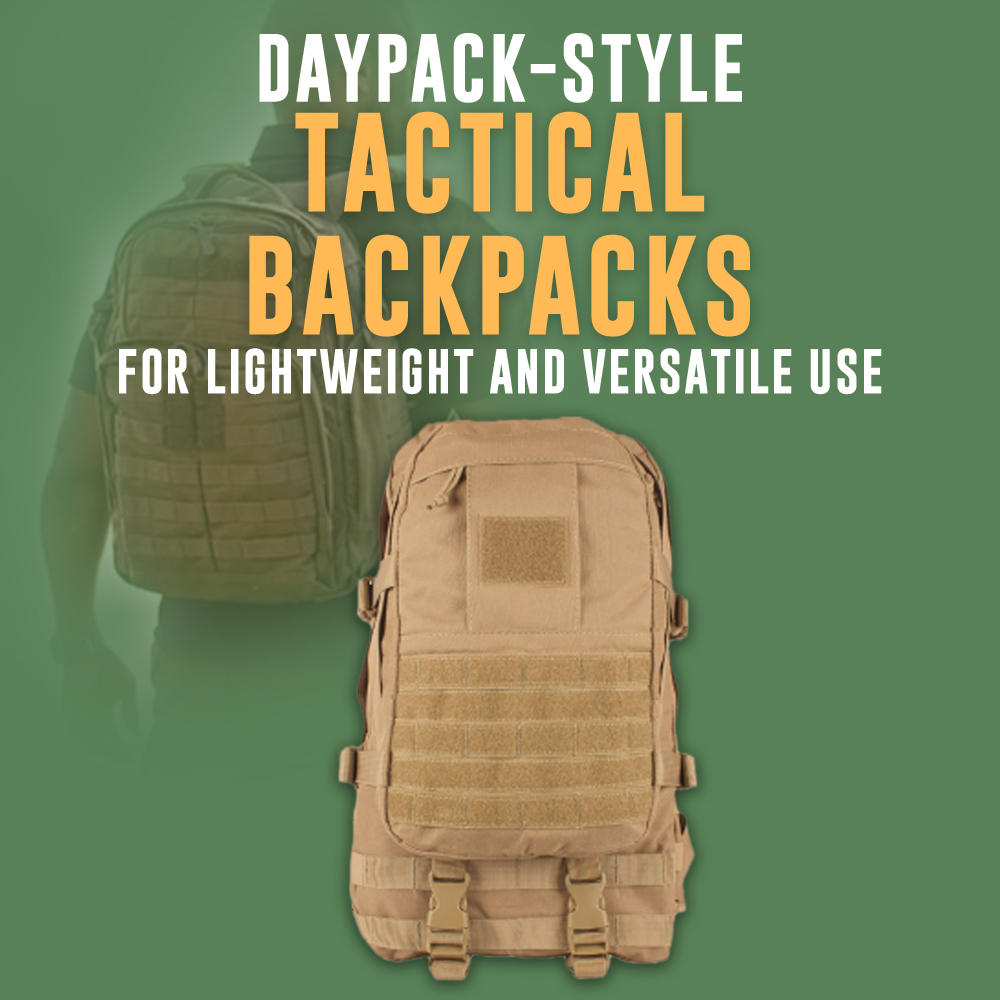 Daypack-Style Tactical Backpacks for Lightweight and Versatile Use