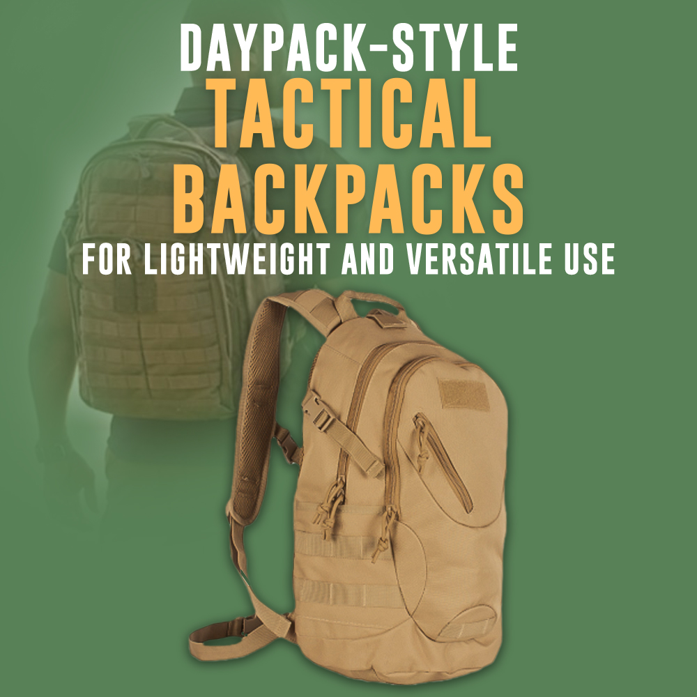 Daypack-Style Tactical Backpacks for Lightweight and Versatile Use