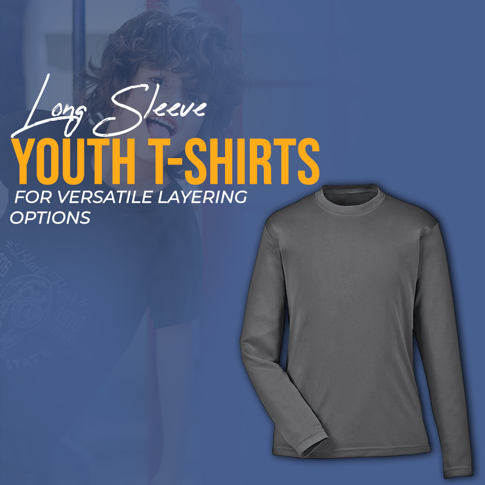 Long-sleeve youth T-shirts for versatile layering options