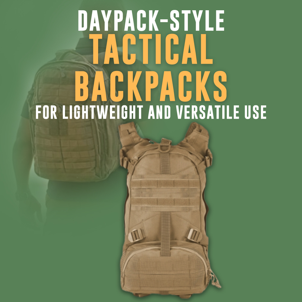 Daypack-Style Tactical Backpacks for Lightweight and Versatile Use