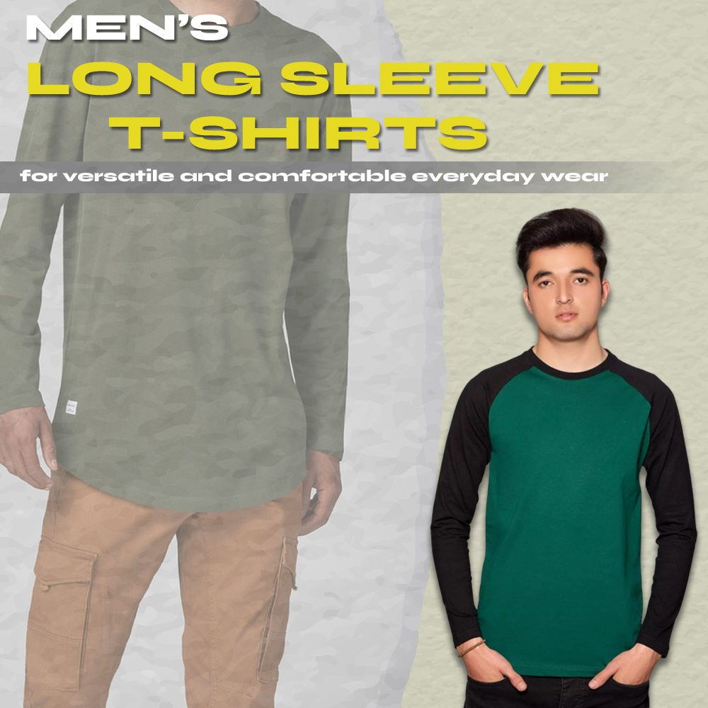 Men's long sleeve T-shirts for versatile and comfortable everyday wear