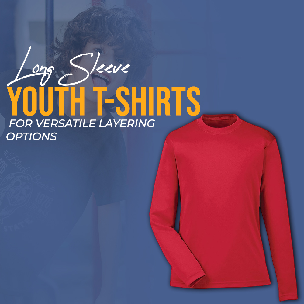 Long-sleeve youth T-shirts for versatile layering options