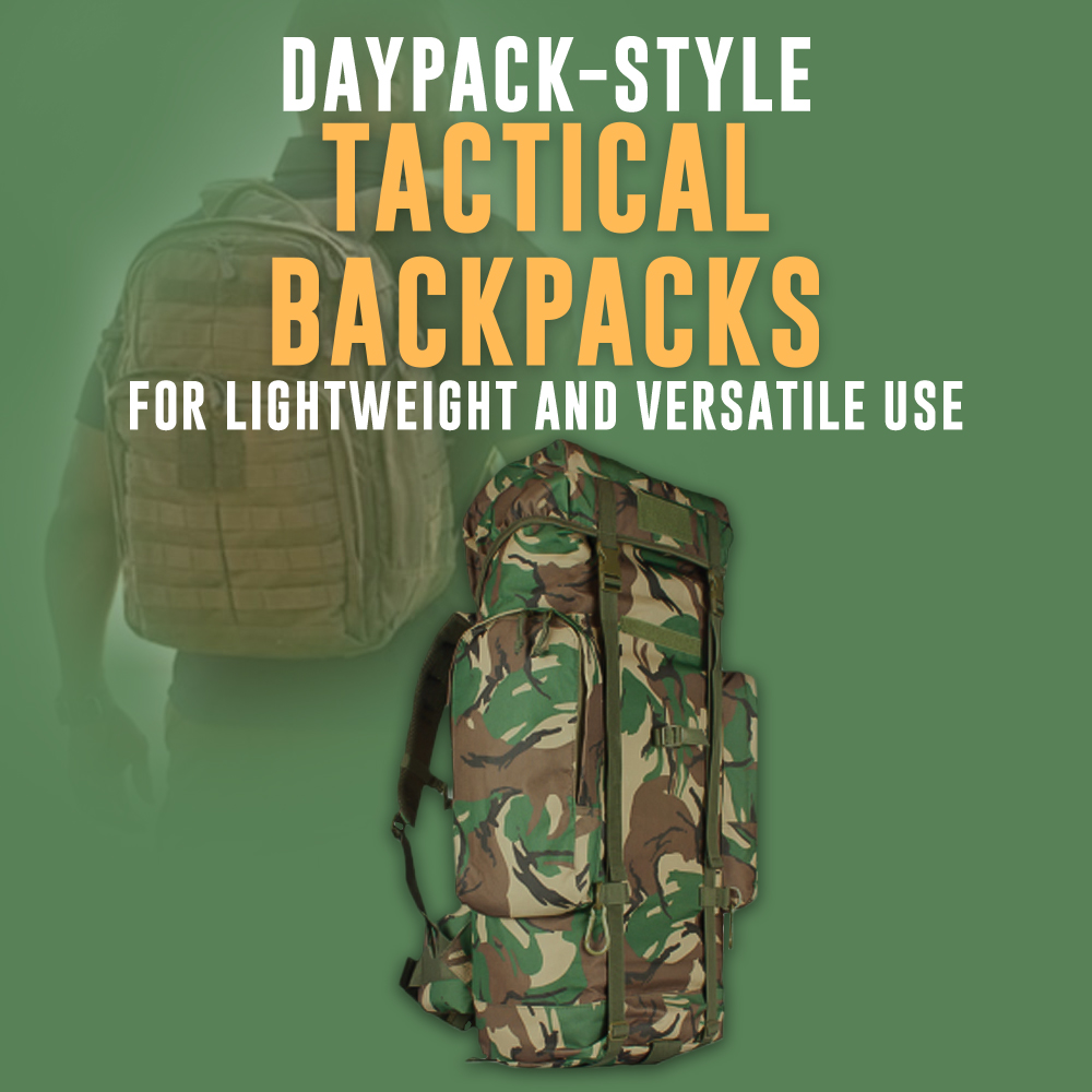 Daypack-Style Tactical Backpacks for Lightweight and Versatile Use