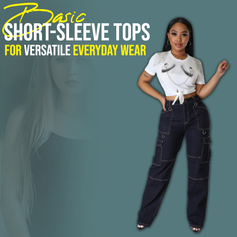 Basic Short-Sleeve Tops for Versatile Everyday Wear