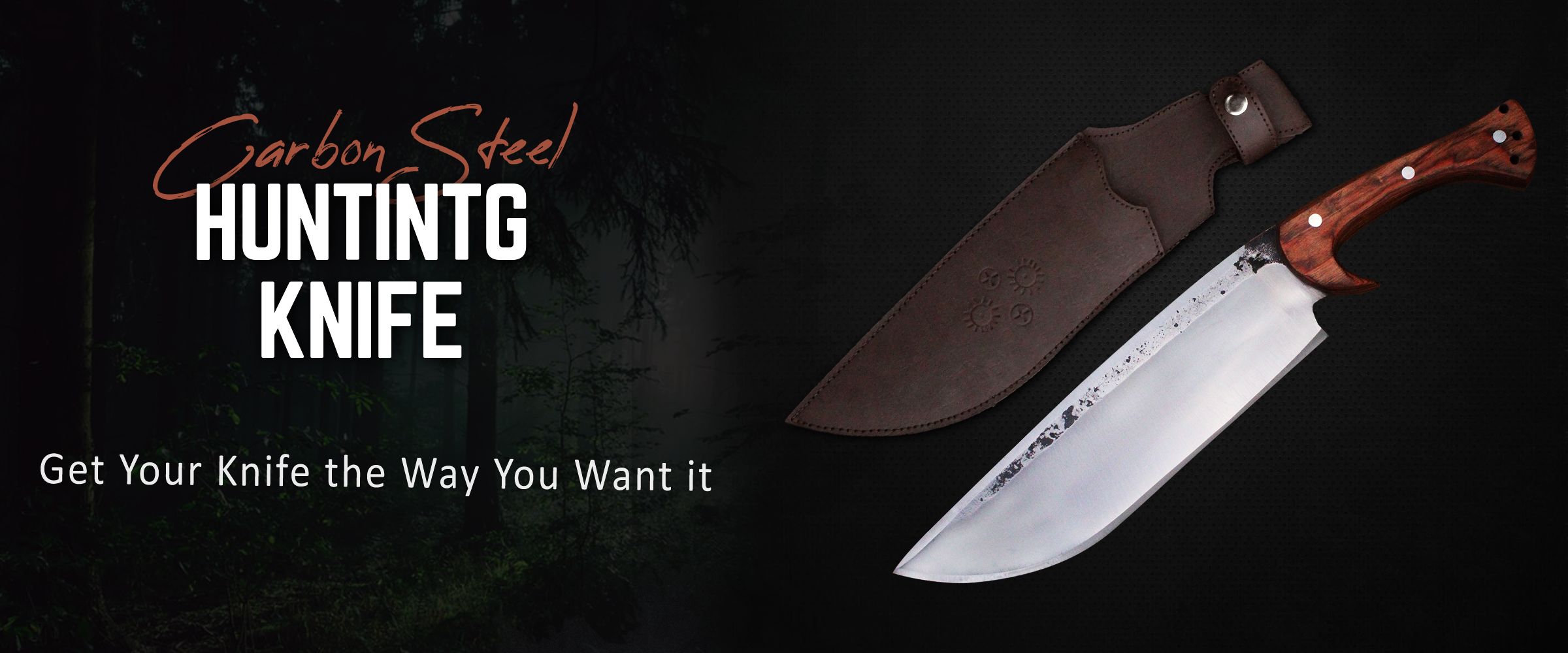 Handmade hunting knife