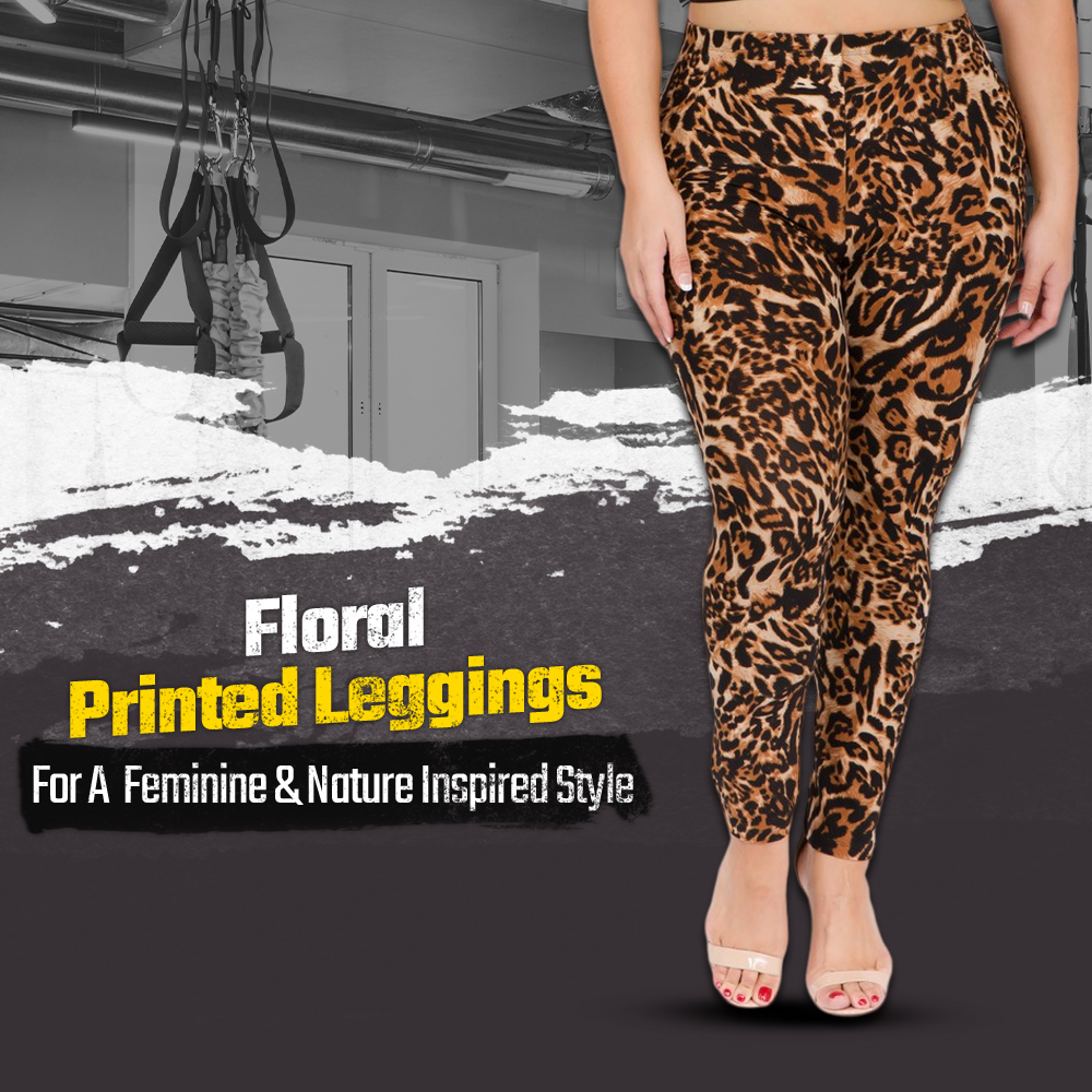 Floral Printed Leggings for A Feminine and Nature-Inspired Style