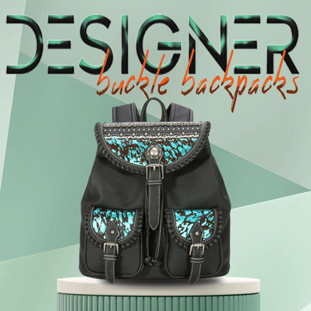 Designer Buckle Backpacks