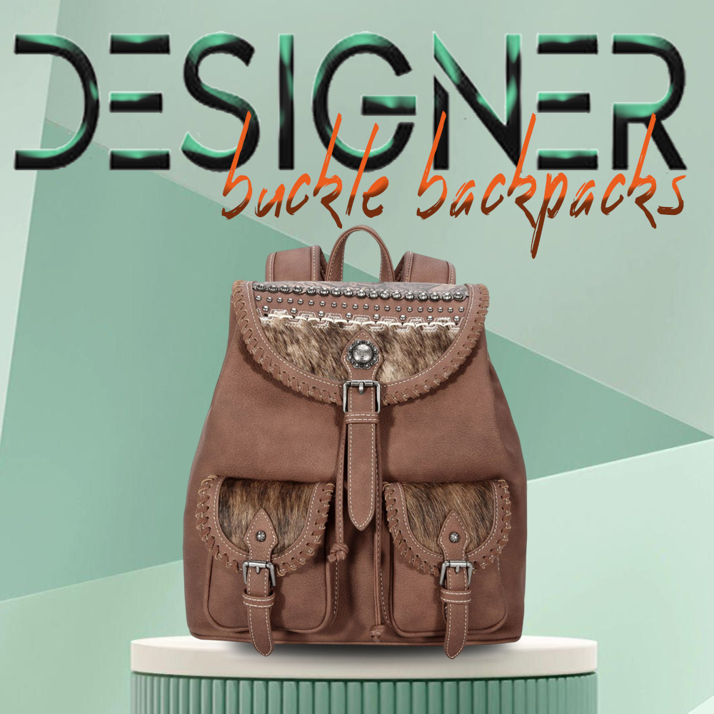 Designer Buckle Backpacks