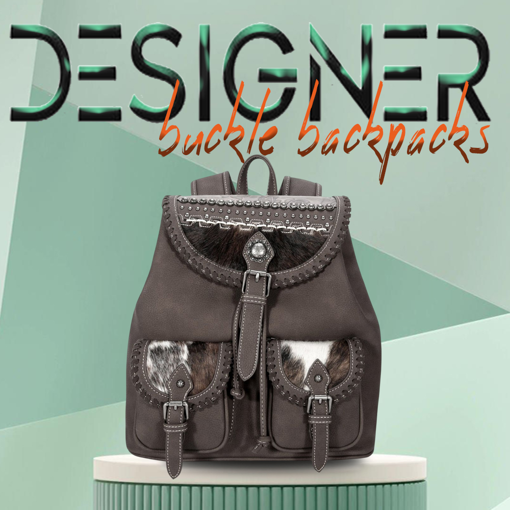 Designer Buckle Backpacks