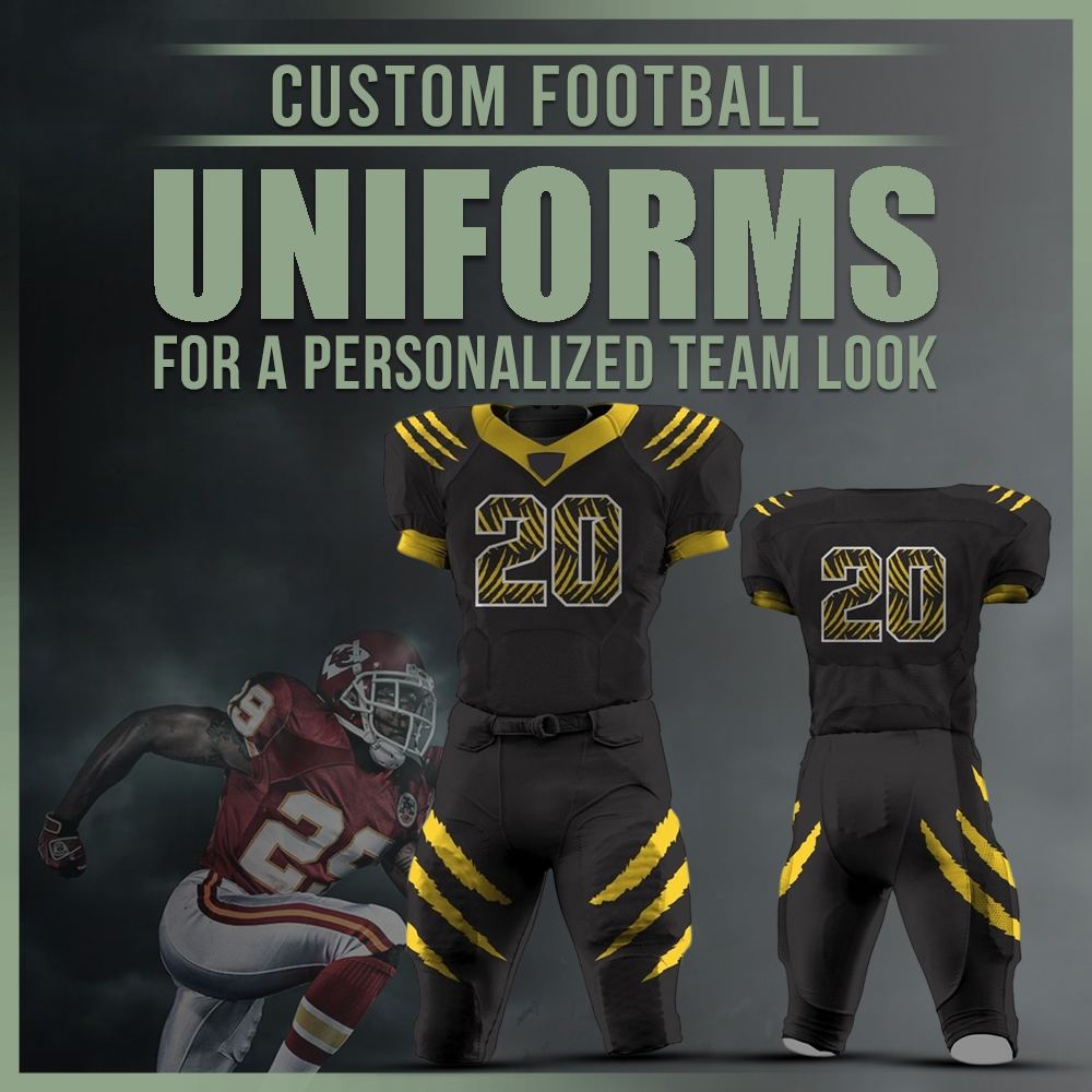 Custom football uniforms for a personalized team look