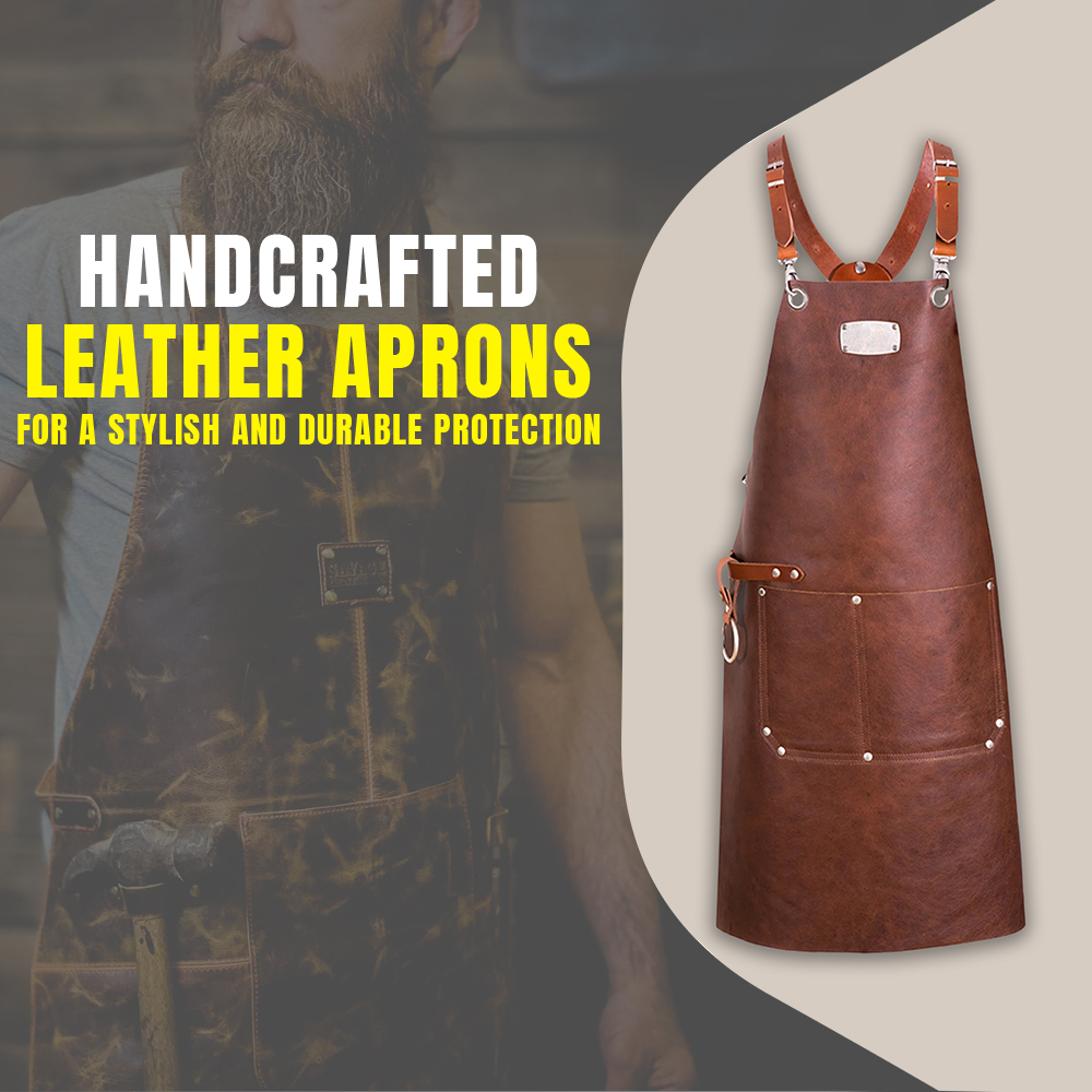 Handcrafted Leather Aprons for a stylish and durable protection