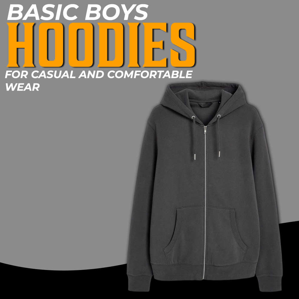 Basic Boys' Hoodies for casual and comfortable wear