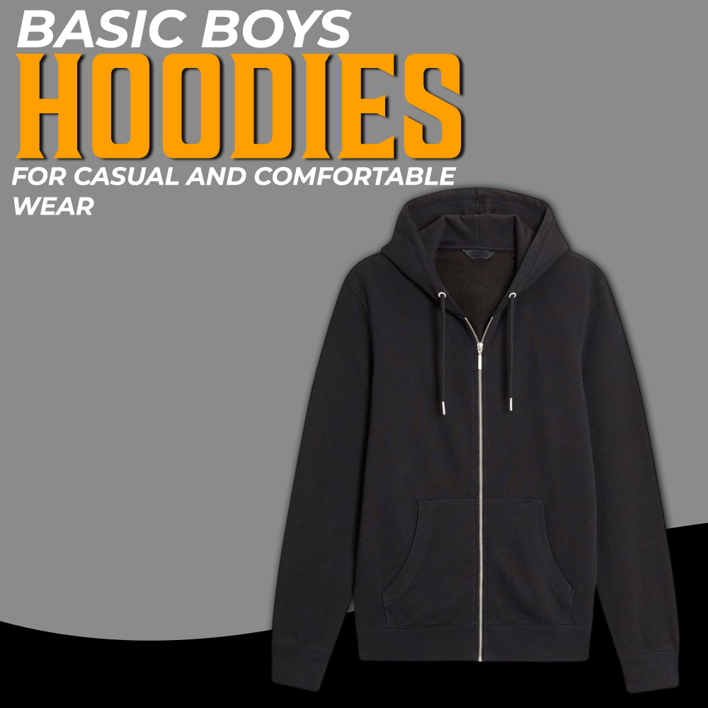 Basic Boys' Hoodies for casual and comfortable wear