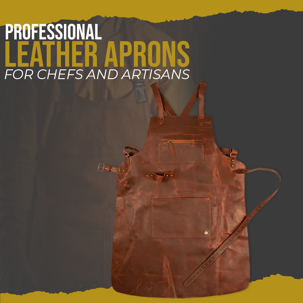 Professional Leather Aprons for chefs and artisans