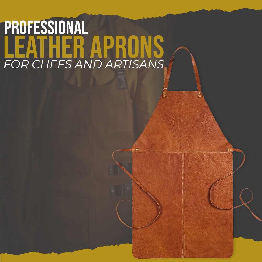 Professional Leather Aprons for chefs and artisans