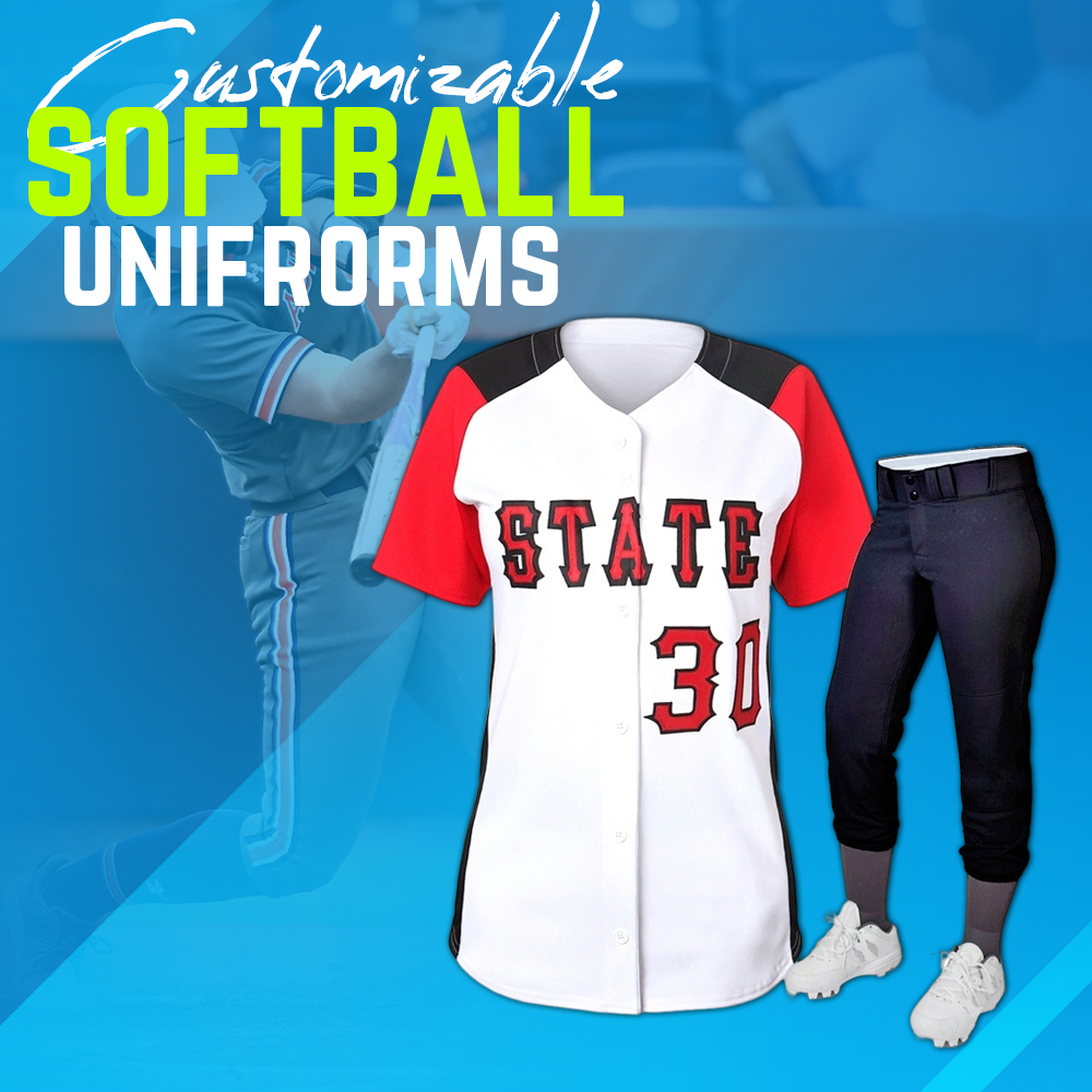 Customizable softball uniforms