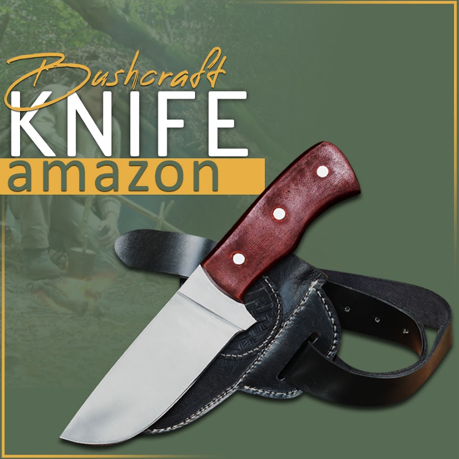 Almazan® Wilderness Custom Hand Forged Stainless Steel Bushcraft Knife With Micarta Handle