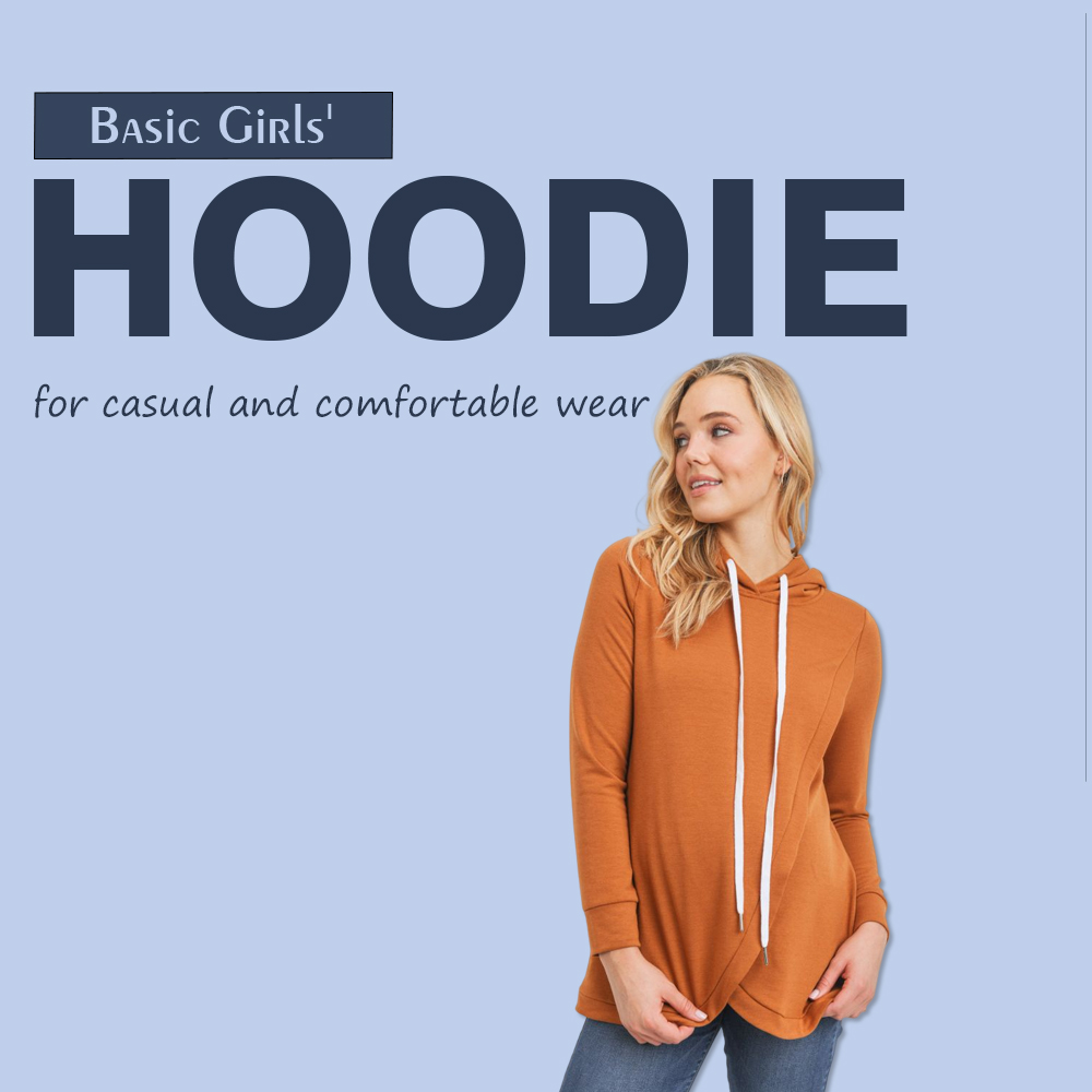 Basic Girls' Hoodies for casual and comfortable wear