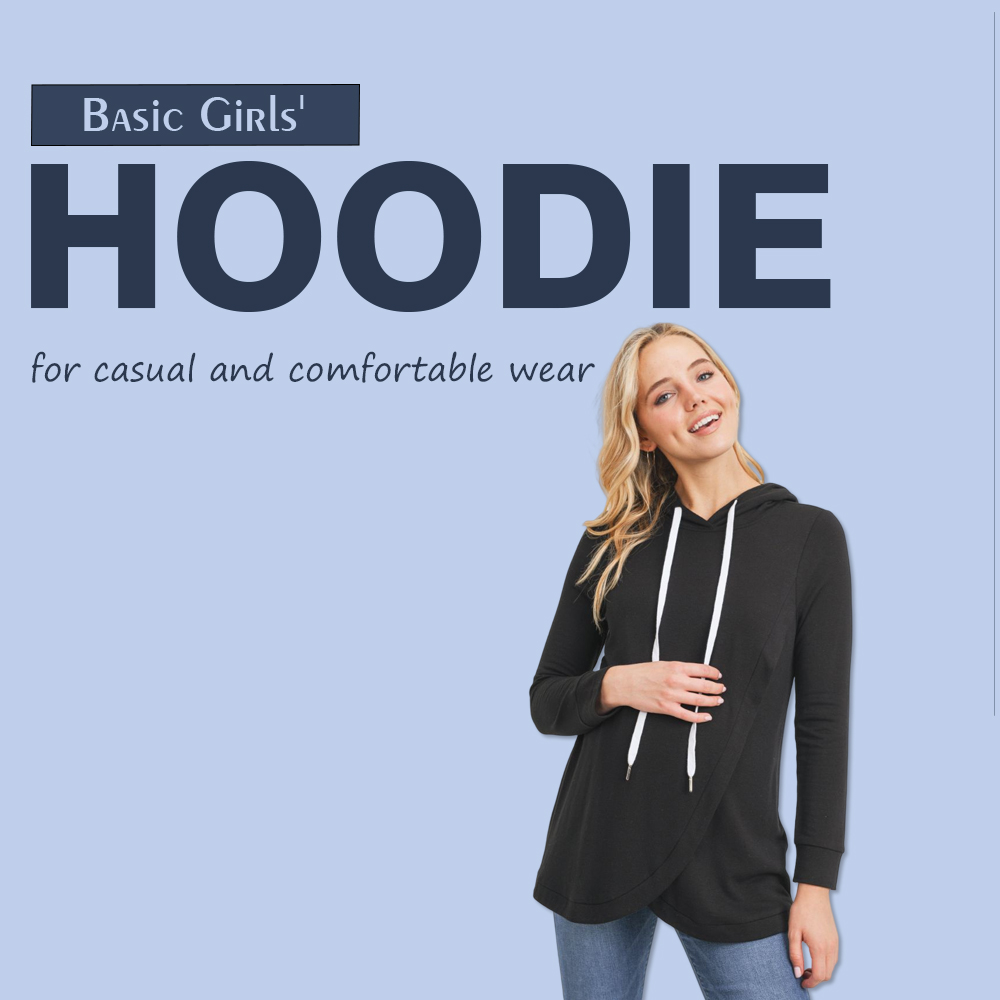 Basic Girls' Hoodies for casual and comfortable wear