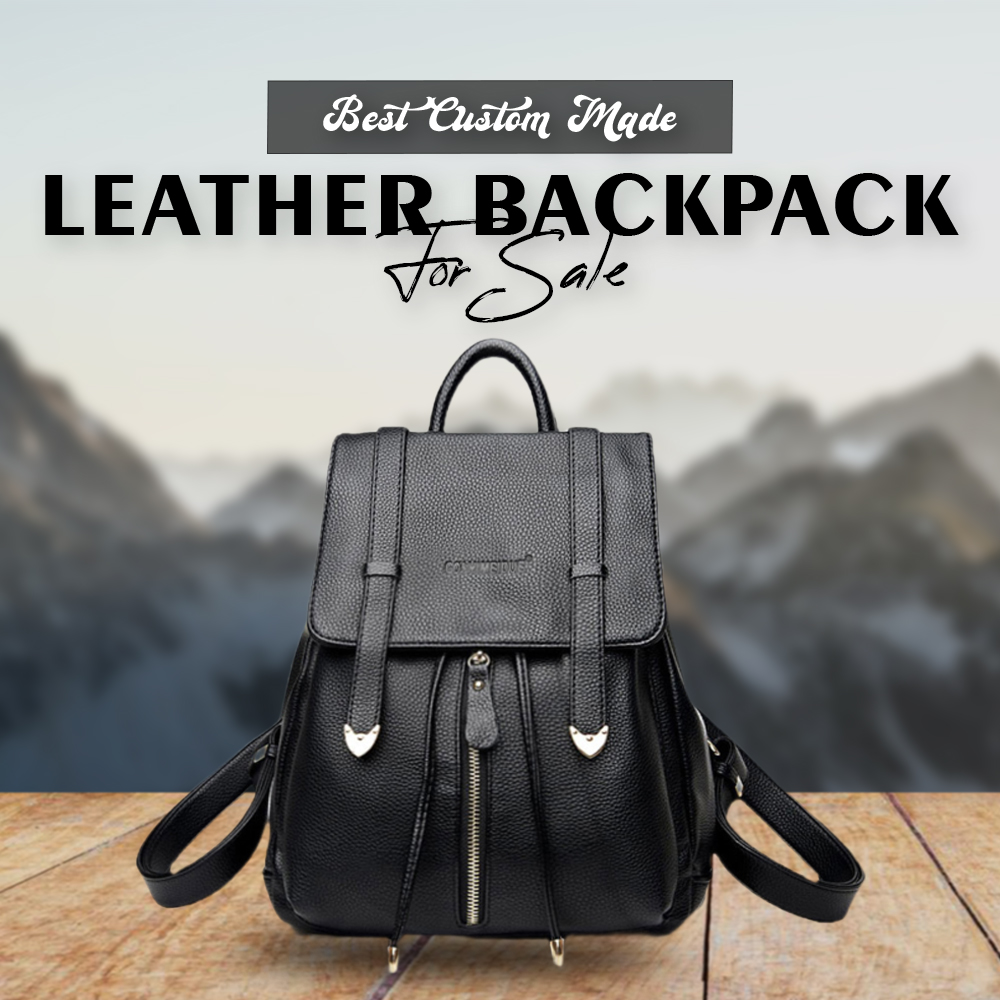 Best Custom-Made Leather Backpack for sale