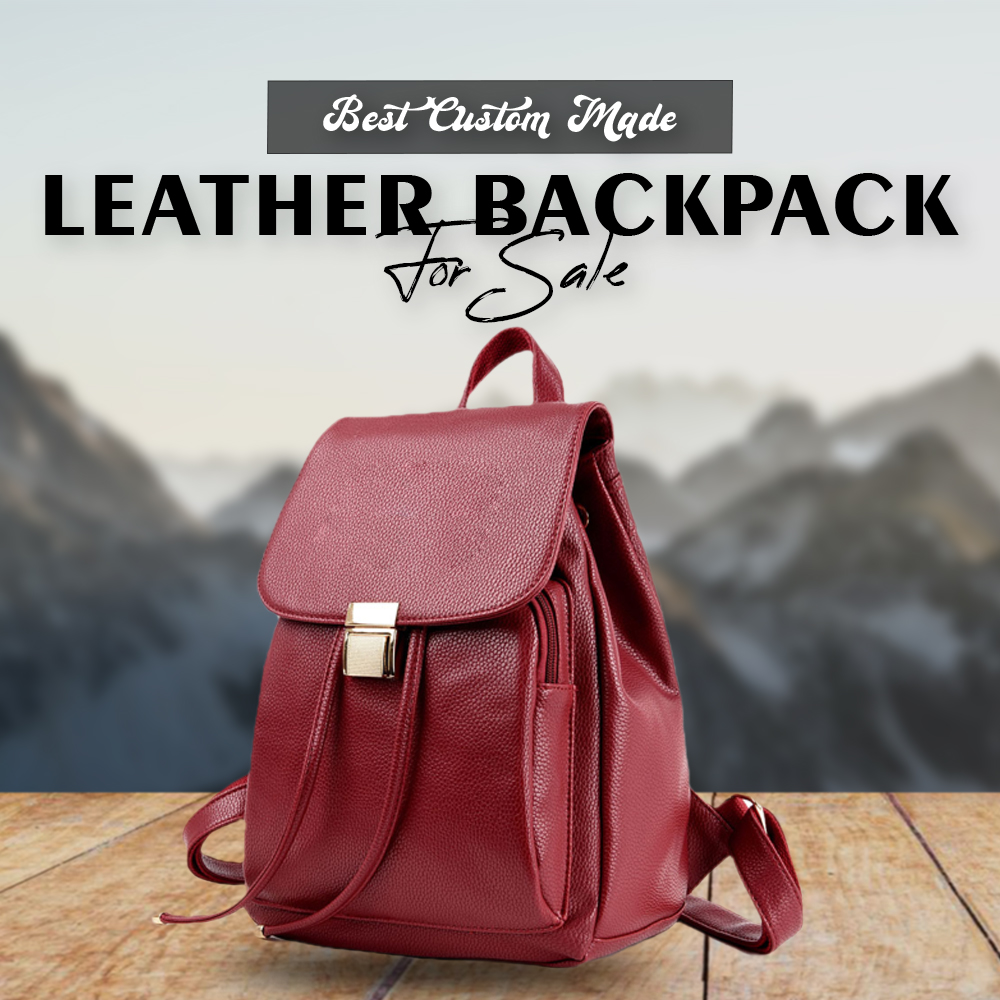 Best Custom-Made Leather Backpack for sale