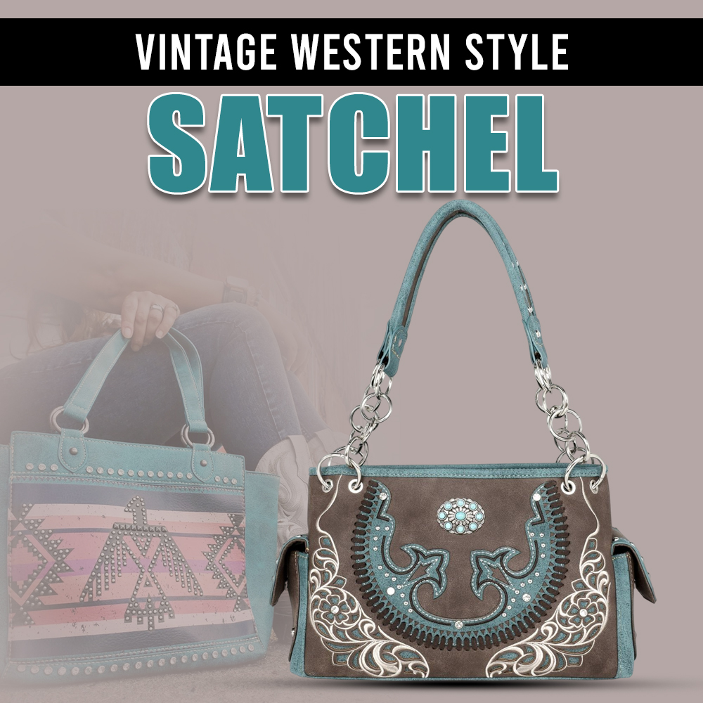 Vintage Western Style Satchel