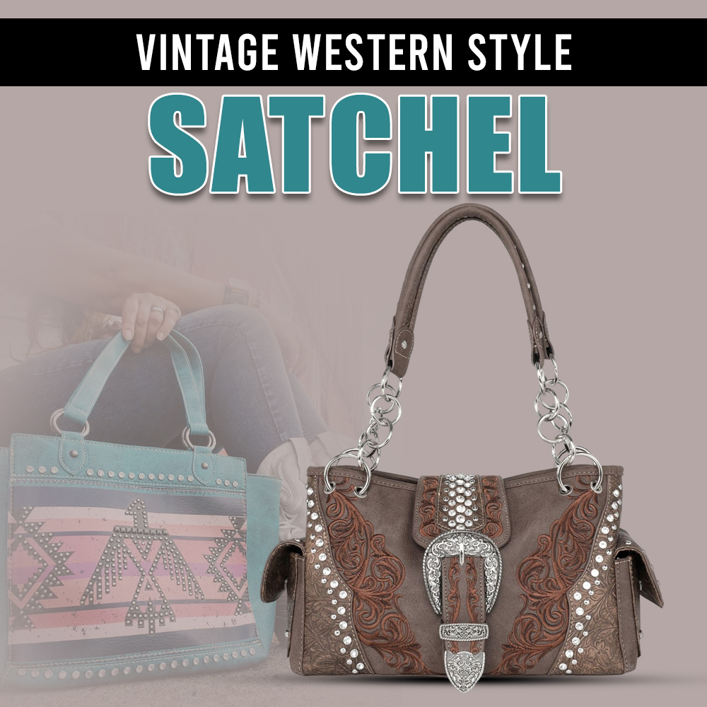 Vintage Western Style Satchel