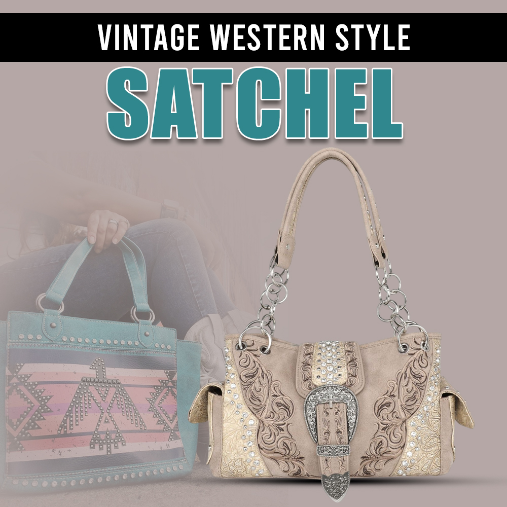 Vintage Western Style Satchel