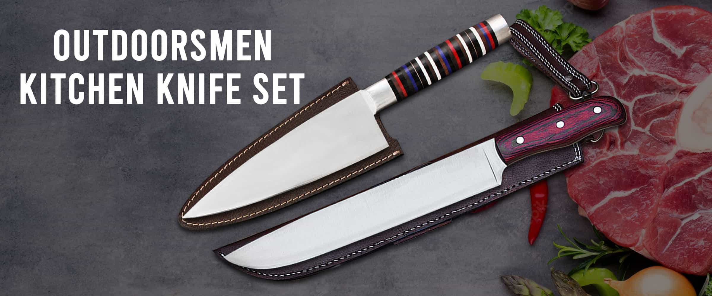 Outdoorsmen Kitchen Knife Set banner