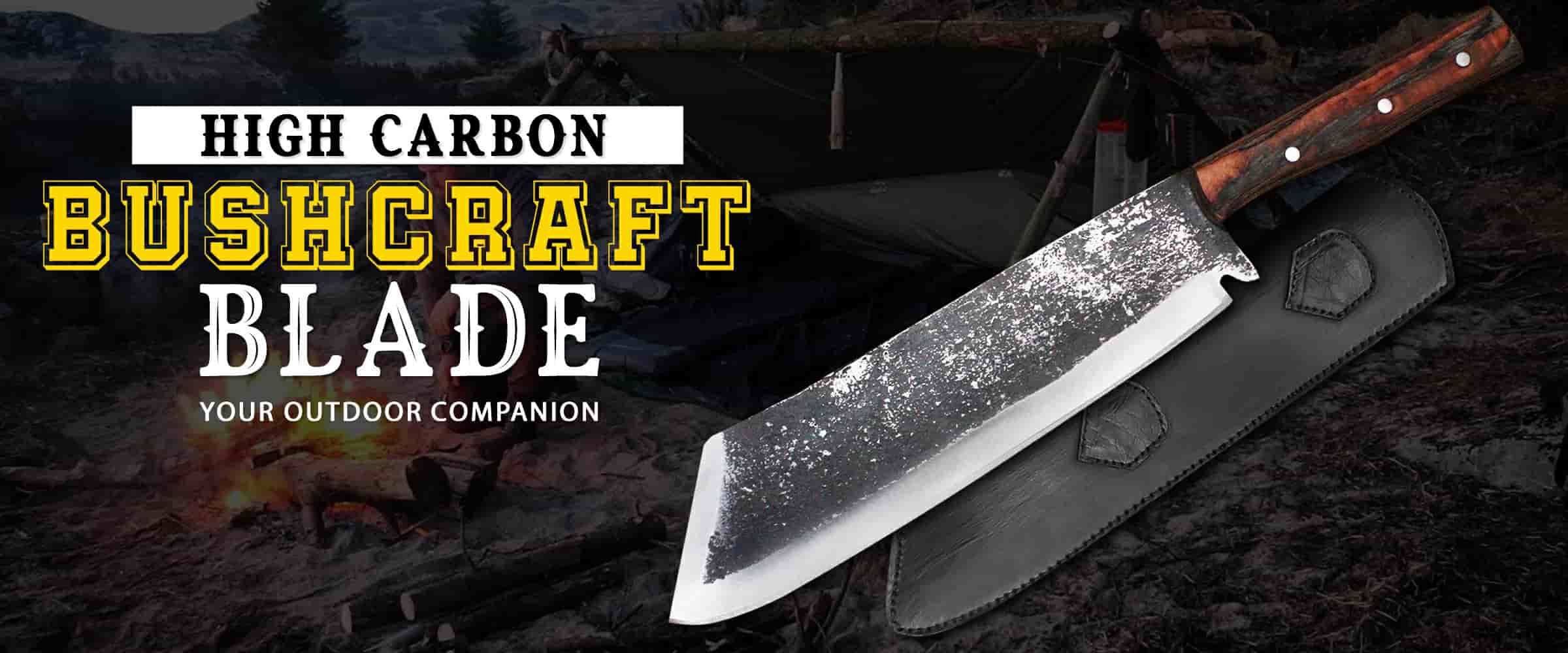 High Carbon Bushcraft Knife Blade, Your Outdoor Companion