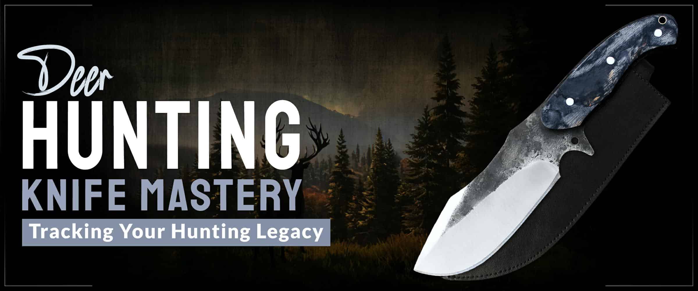 Deer Hunting Knife Mastery, Tracking Your Hunting Legacy