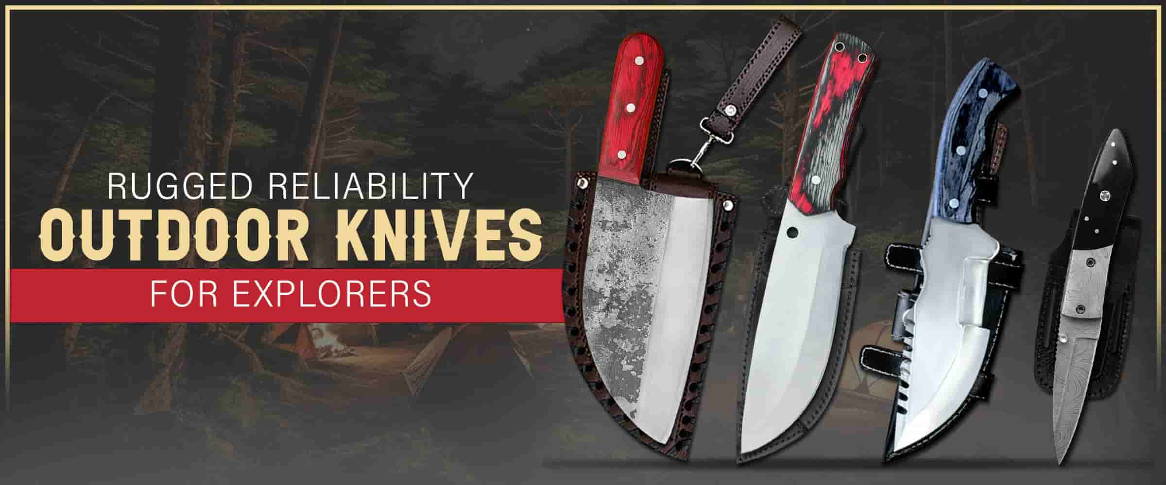 Rugged Reliability Outdoor Knives Set for Explorers