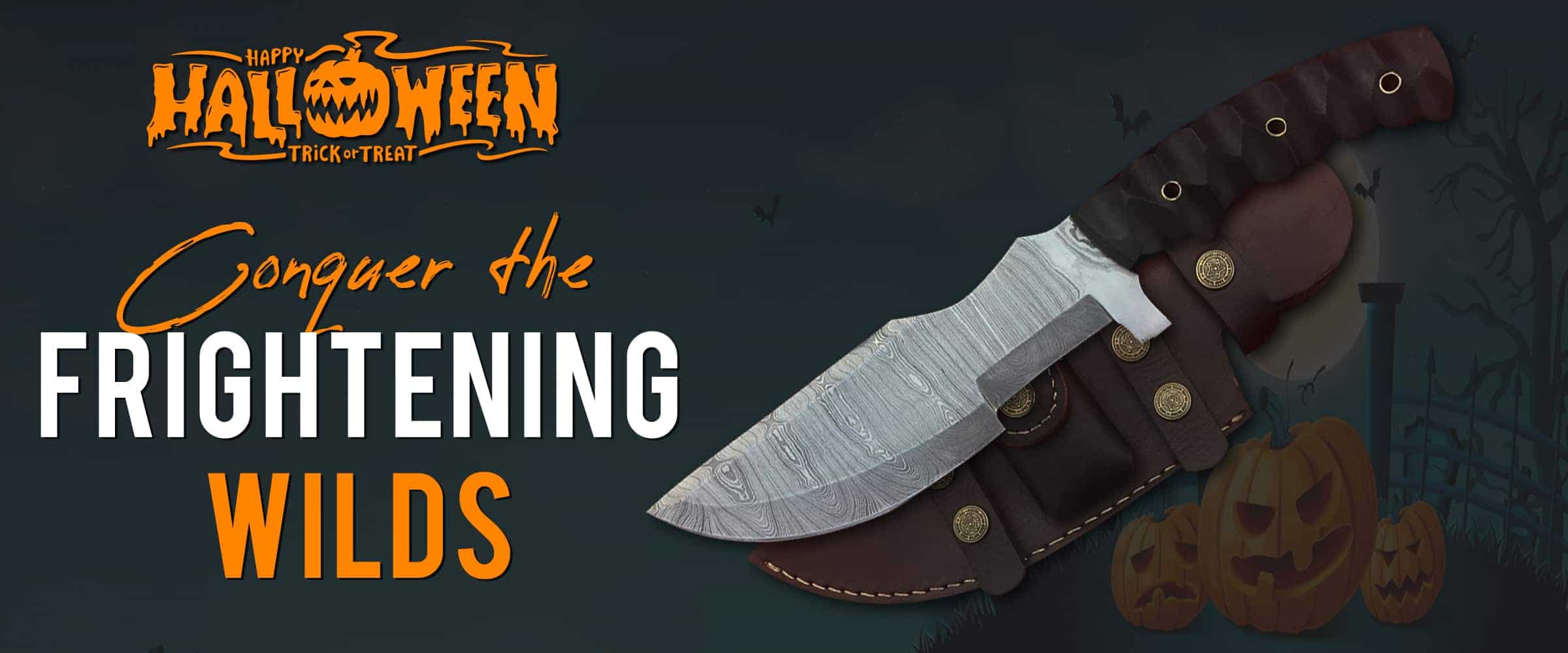 Halloween Monster-Proof Bushcraft Knife, Conquer the Frightening Wilds