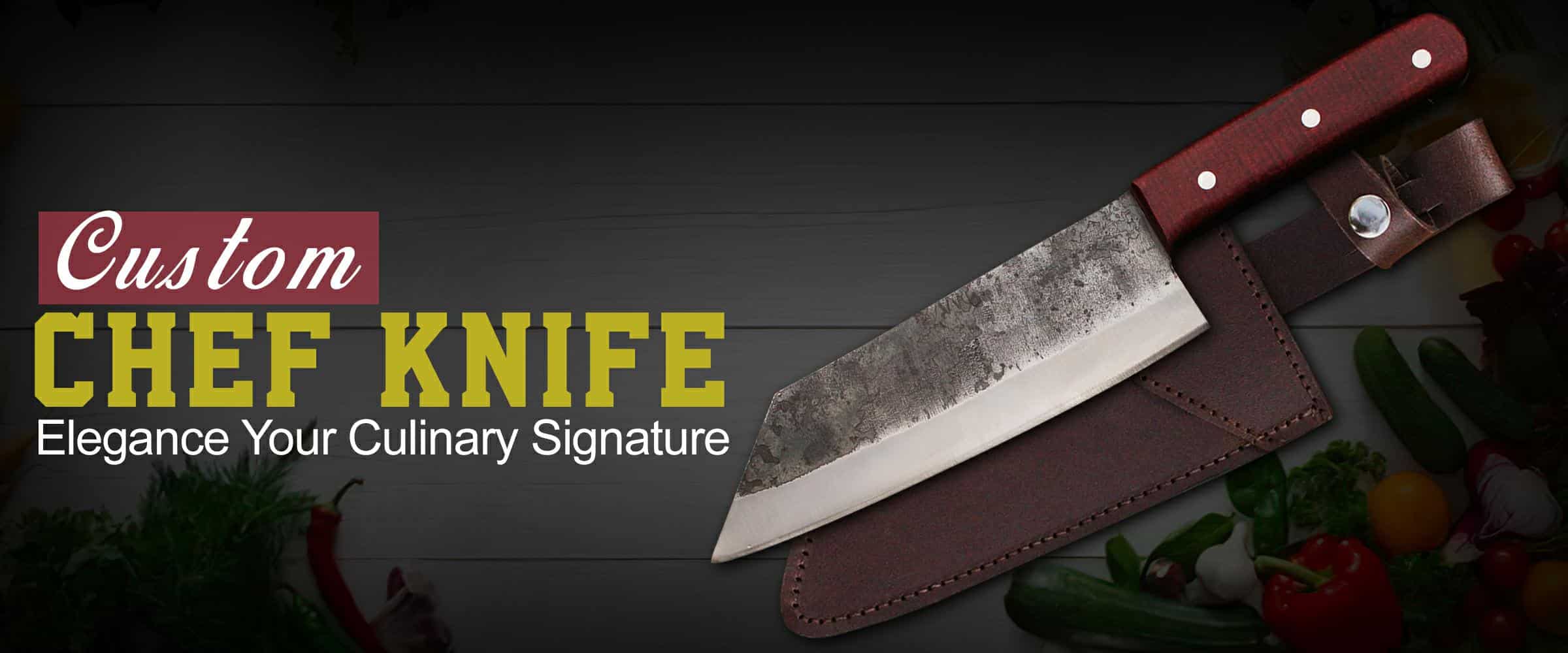 Custom Chef Knife Elegance, Your Culinary Signature