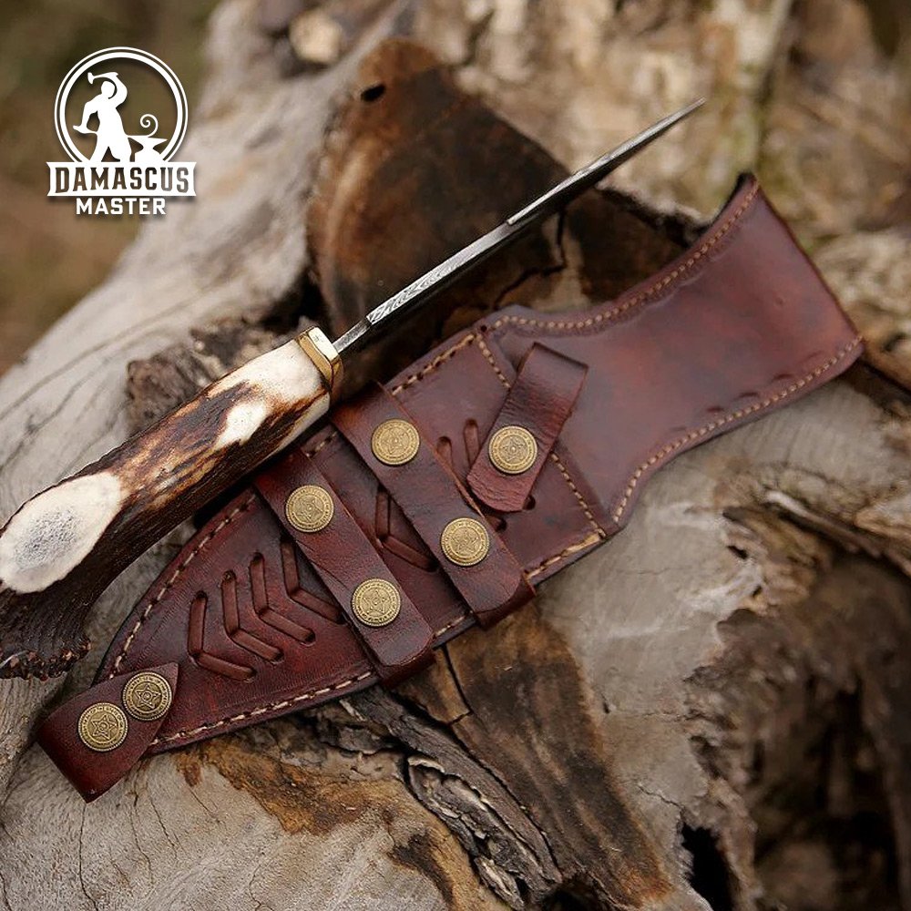 Damascus Steel Hunting Knife