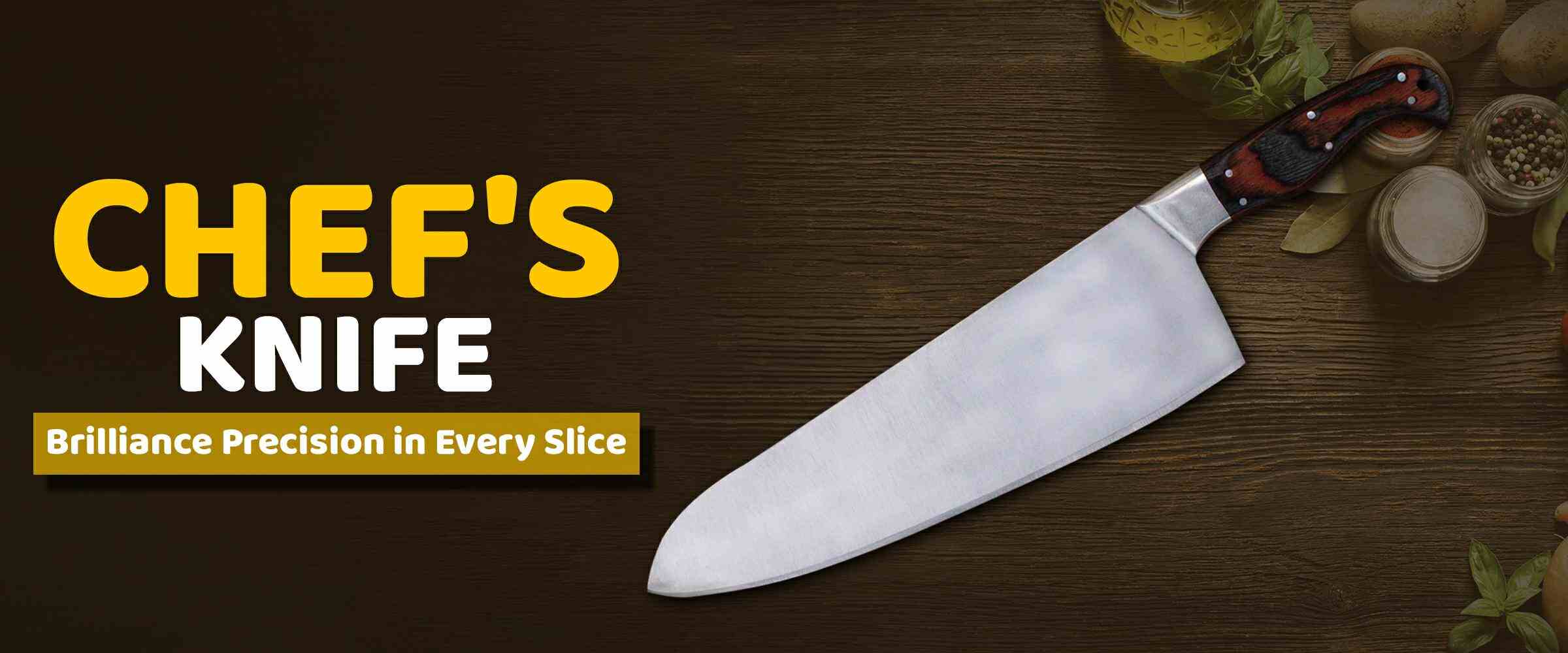 Chef's Knife Brilliance, Precision in Every Slice