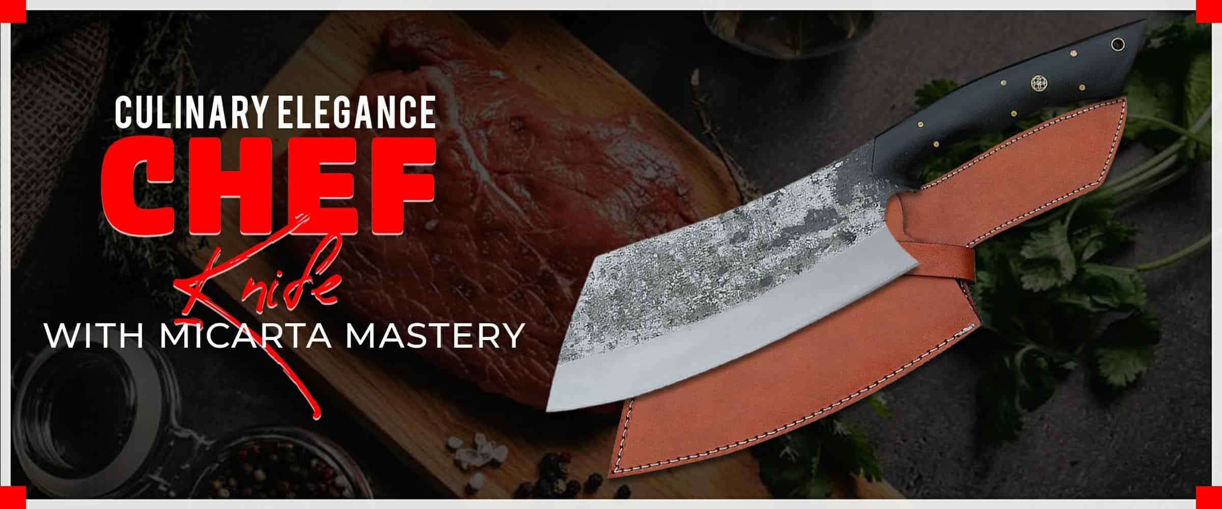 Culinary Elegance, Chef Knife with Micarta Mastery